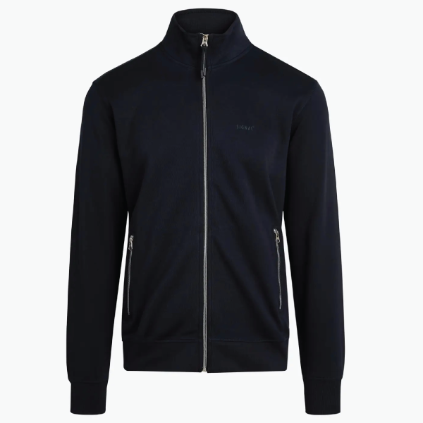 Signal Bale Full Zip Sweater - Deep Marine