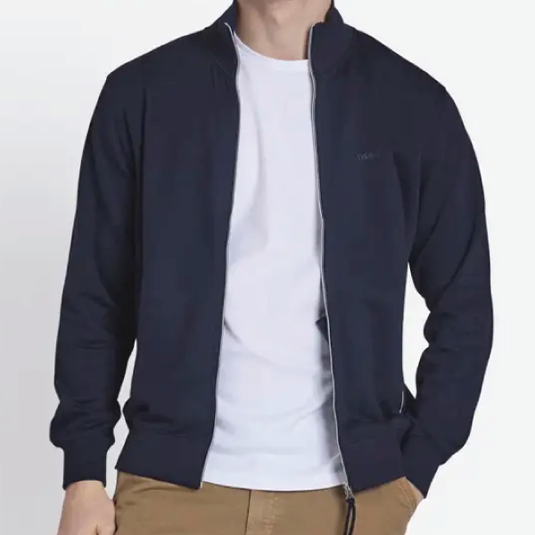 Signal Bale Full Zip Sweater - Deep Marine
