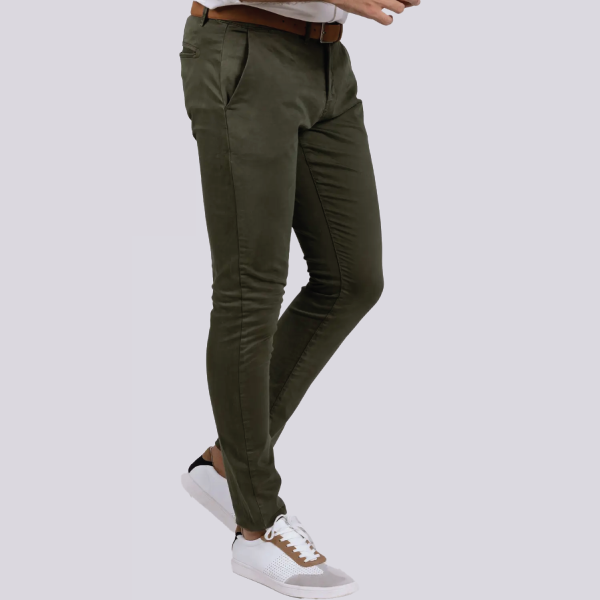 Celopman Slim Fit Chinos - Khaki