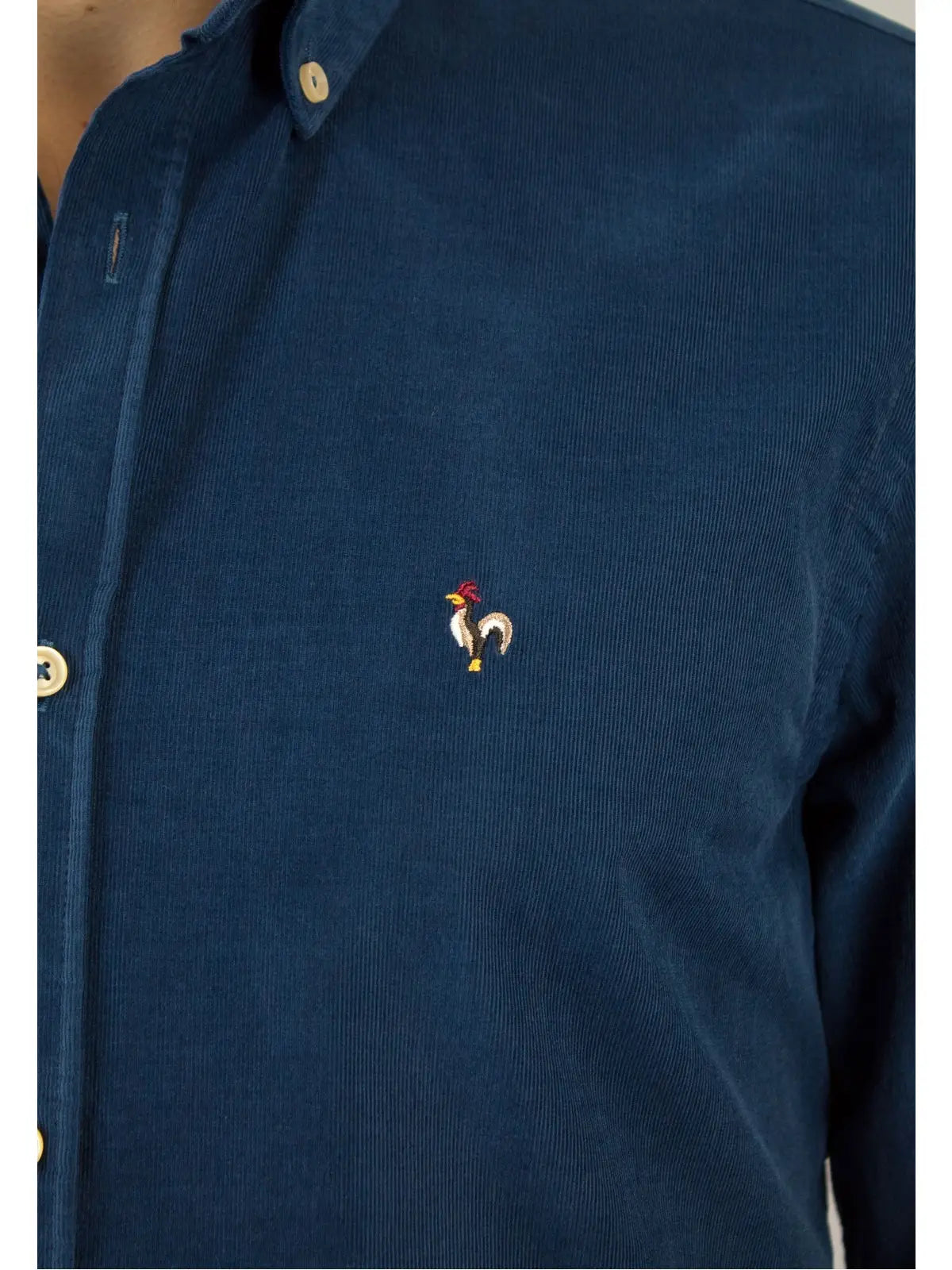 PatadeGayo Nappa Small Cord Shirt - Blue