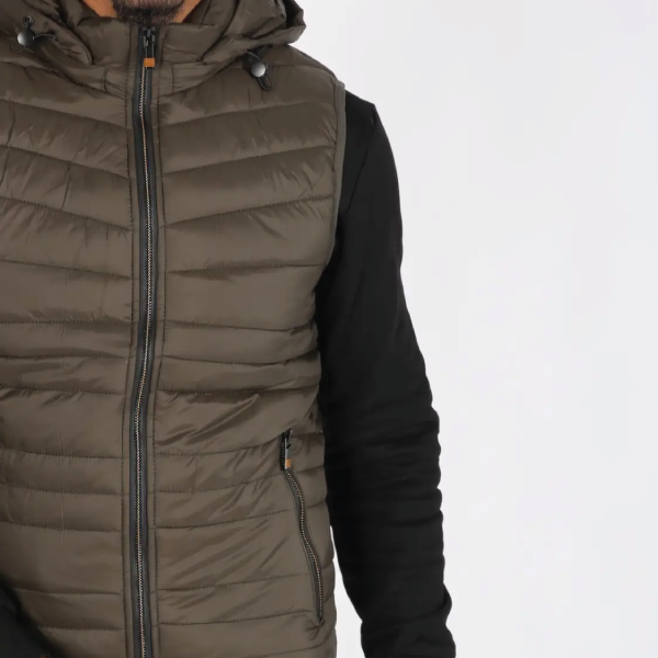 Zayne Paris Padded Gilet - Army Green