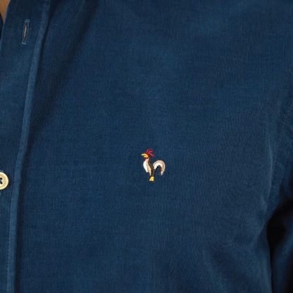 PatadeGayo Nappa  Small Cord Shirt - Blue